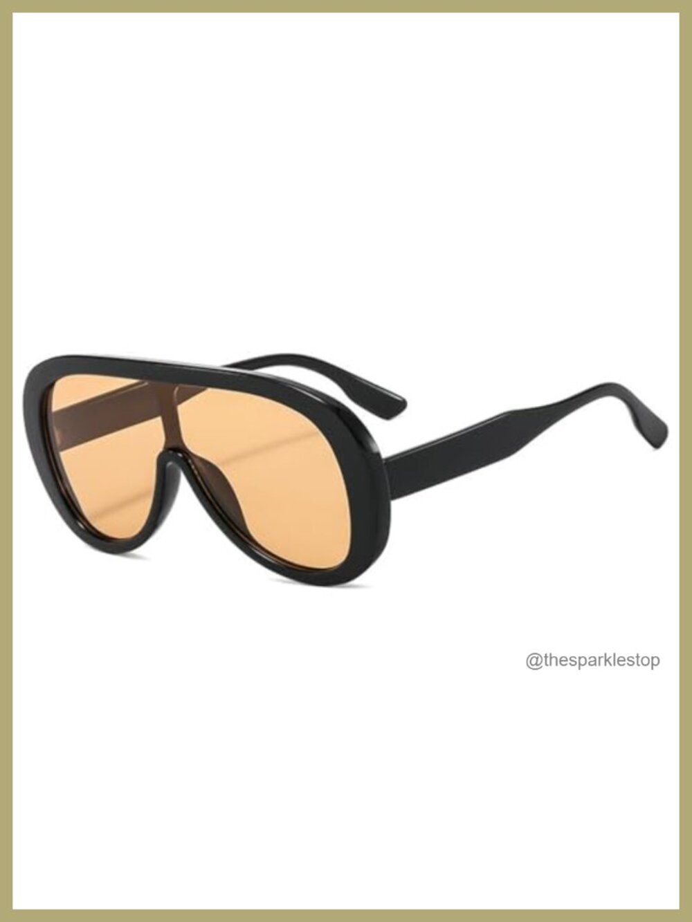 Oversized Pilot Sunglasses Women Fashion Big Frame One Piece Sun Glasses Mask - Picture 2 of 6